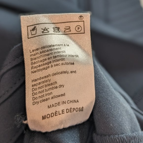 Maje H13 Darling Paneled Cap Sleeve Dress in Navy Blue - Picture 6 of 12